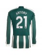 Manchester United Antony #21 Vieraspaita 2023-24 Pitkähihainen
